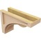 Ekena Millwork 4"W x 12"D x 8"H Classic Viola Rough Cedar Woodgrain TimberThane Corbel, Primed Tan CORUR04X12X08VIORCPR - alternate 2